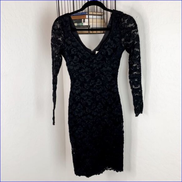 MODA INTERNATIONAL Cocktail Dress - Stretchy Black Lace - 14 - EVC - Picture 2 of 13